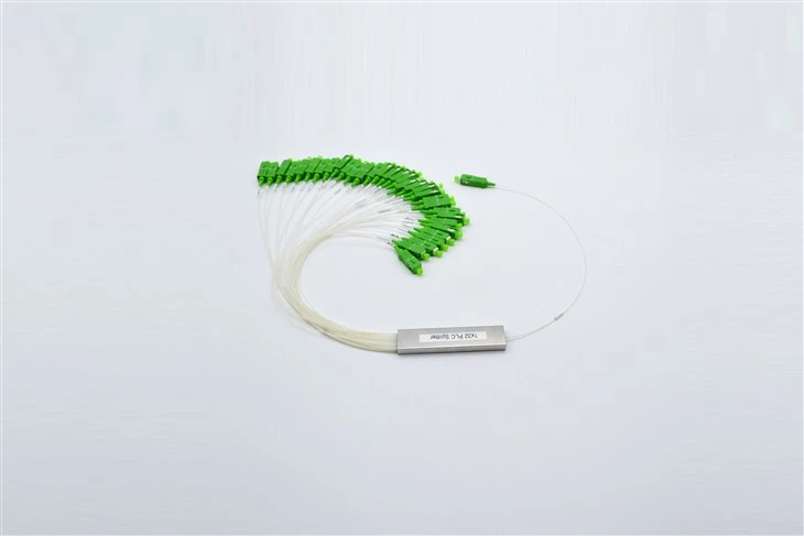 1X32 PLC Fiber Splitter, ocelová trubka, holé vlákno 250μm, SC APC, Singlemode