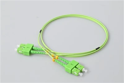Patch kabel z optických vláken SC APC Duplex Green